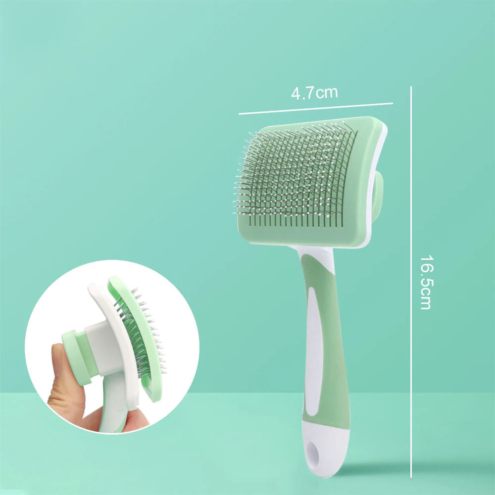 Fonix Pets™ – Self-Cleaning Grooming Brush for Dogs & Cats