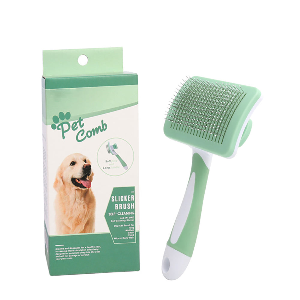 Fonix Pets™ – Self-Cleaning Grooming Brush for Dogs & Cats