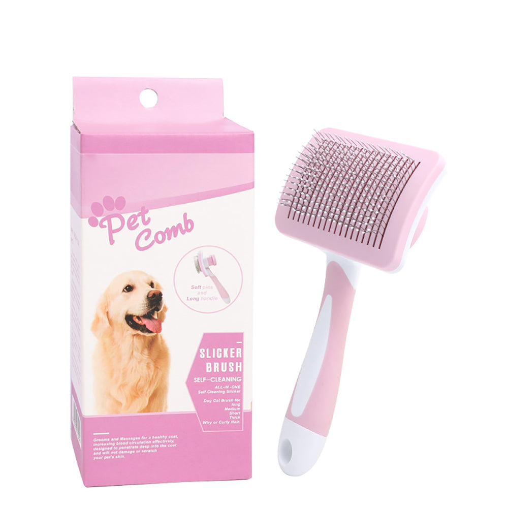 Fonix Pets™ – Self-Cleaning Grooming Brush for Dogs & Cats