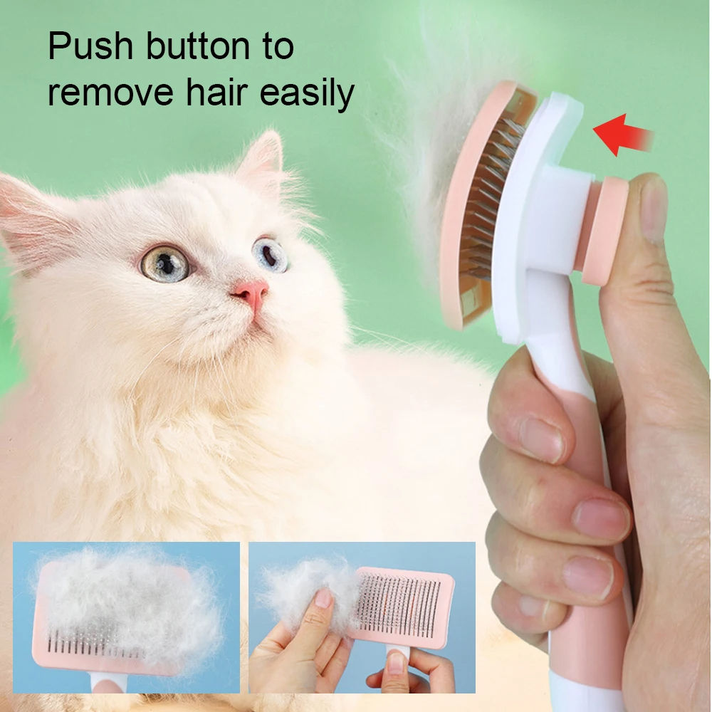 Fonix Pets™ – Self-Cleaning Grooming Brush for Dogs & Cats